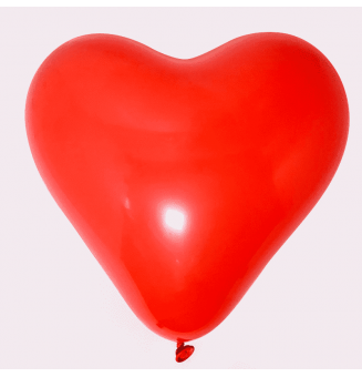 Латексные красные сердца с гелием